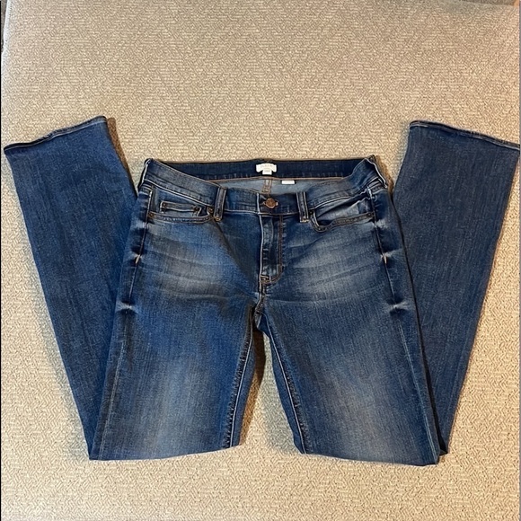 J. Crew Straight Stretch Blue Jeans - Picture 5 of 5